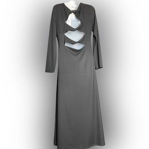Black Twist-Back Detail Maxi | Size Large | Sexy, NWT